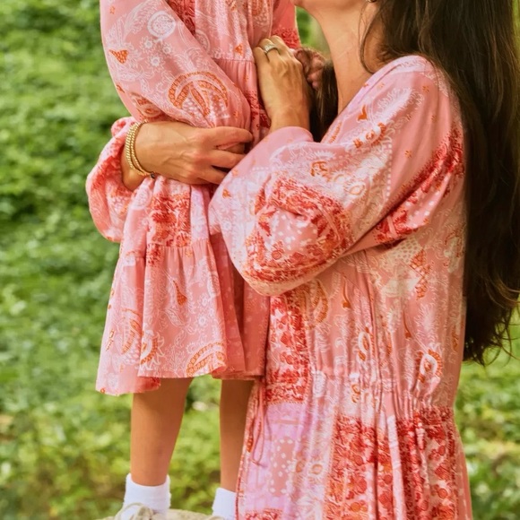 ROLLER RABBIT Maisie Patchwork Olaya Maxi Dress, Pink, XL - Picture 2 of 11